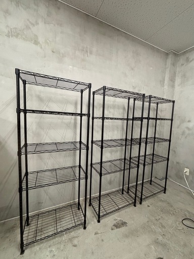 スチールラック スリム 全部で3つ