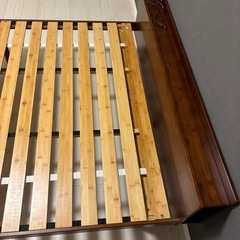 【美品】ダブルベッド　竹製　耐荷重300kgの画像