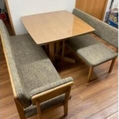 昇降式ダイニングテーブル、ベンチシートセット✨
の画像