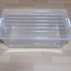 DCM カーマ 深型 フタ式　収納ケース コロ付きの画像