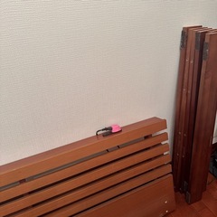 取りに来てくれる方優先　ローベッドフレーム　　注意ありの画像