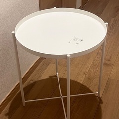 IKEA GLADOM グラドム トレイテーブル サイドテーブル　コーヒーテーブル　白　ホワイトの画像