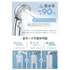 新品未使用 マイクロナノバブル シャワーヘッド の画像