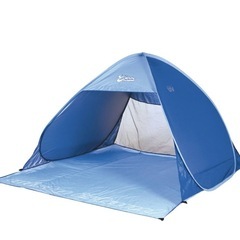 山善 ミスティアイランド(misty island) ワンタッチサンシェード ロングシート付き 【200×220cm 約3人用】 OBT-5SUVの画像