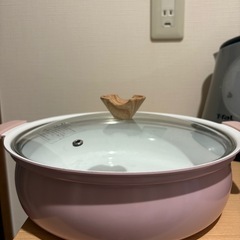 美品 IH専用鍋 蓋 取っ手付きの画像