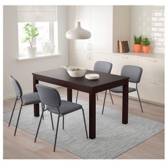 【最終値下げ】IKEA テーブル　イケアLANEBERG レインベリの画像