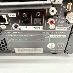 ソニー/SONY マルチオーディオコンポ HCD-SX7 2018年製 Bluetoothの画像