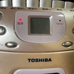 ラジカセ　TOSHIBA ピンクの画像