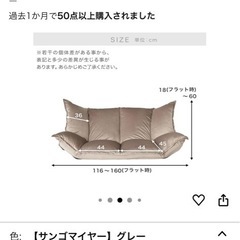 ロウヤ　LOWYA ソファ　2人掛けの画像