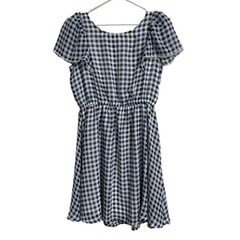 【美品】ギンガムチェック　ミニワンピースの画像