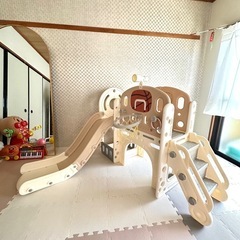多機能大型遊具 滑り台 ゴール遊び 輪投げの画像