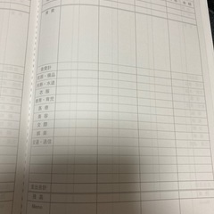 家計簿ノートの画像