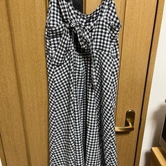 ギンガムチェック　ワンピースの画像