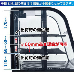 冷蔵ショーケース　レマコム 業務用 卓上 対面冷蔵ショーケースの画像