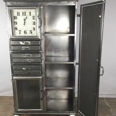 KARE 【廃番】バスタータイム キャビネット スチール インダストリアル 定価179,000円の画像
