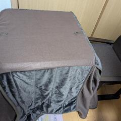 山善　一人用こたつ　58×58センチ　こたつコードなしの画像