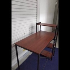 ウッドデスク PCデスクの画像