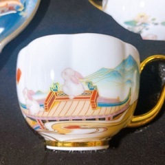 【新品未使用】上品なうさぎ🐰茶碗セットの画像