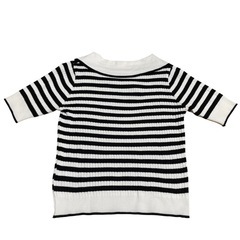wcloset ビッグカラー　ボーダー　トップスの画像