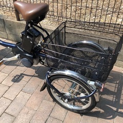 美車　整備点検済み！電動アシスト自転車　viviライフ　ネイビーの画像