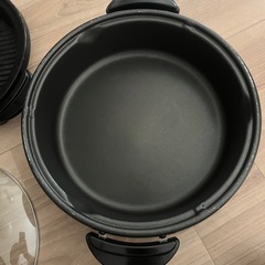 3 in 1 鍋セット: 蒸し器、鍋、グリル。の画像