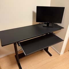 Bauhutte (バウヒュッテ) 昇降式 スタンディングデスク (幅120cm×奥行45cm) BHD-1200Hの画像