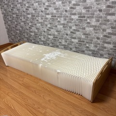 ペーパーベッド マットレス付き アコーディオンベッド スモールセミシングルの画像
