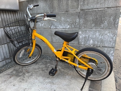 子供用自転車　14インチ　補助輪つき　カゴ付き