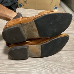 本革デザイン革靴27.5センチの画像