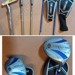 中古キッズ用ゴルフクラブセット★USKG WT-25u★青の画像