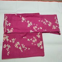 ピンク花・着物の画像