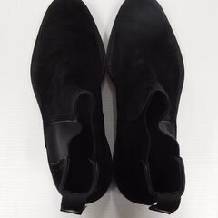WH BEKKU HOMME別注 干場スペシャル 撥水スエードサイドゴアブーツ WHSP0700S ブラック size:8.5の画像
