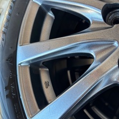 ブリヂストンスタッドレス付きアルミホイール　マナレイスポーツ(ガンメタ) 16×6.0J ET50 PCD100-4H 185/55R16 アクア・フィットなどにの画像
