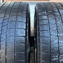 ブリヂストンスタッドレス付きアルミホイール　マナレイスポーツ(ガンメタ) 16×6.0J ET50 PCD100-4H 185/55R16 アクア・フィットなどにの画像