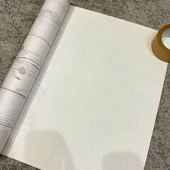【引き取りに来られる方限定】DIYリフォームシール 接着剤いらずの粘着付きかんたん壁紙　ホワイトリアルウッド　白木目の画像