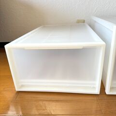 無印良品 ポリプロピレン 衣装ケース  中 & 大　2個セット の画像