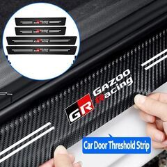 GR SPORT トヨタ TOYOTA GAZOO Racing ドアシルプロテクター カーボンファイバー ステッカー エントリーガード ステップガード TRDの画像