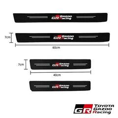 GR SPORT トヨタ TOYOTA GAZOO Racing ドアシルプロテクター カーボンファイバー ステッカー エントリーガード ステップガード TRDの画像