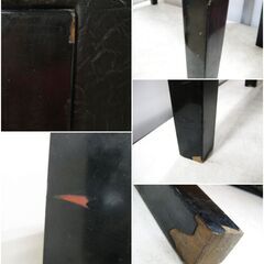 ピアノイス　高さ39x幅66x奥行36.5㎝　椅子　昭和レトロ　チェア　木製脚　アンティークの画像