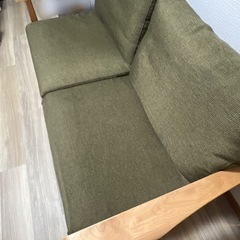 北欧アルダー無垢材ゆったり2.5人掛けソファ🛋️の画像