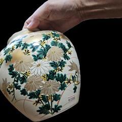 九谷焼　永泉窯　花瓶　新品未使用の画像