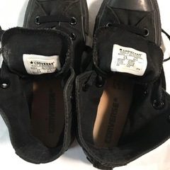 値下げ！コンバースオールスター　ブラック　紐ぐつの画像
