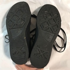 値下げ！コンバースオールスター　ブラック　紐ぐつの画像