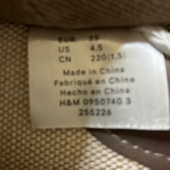 未使用に近い　H&M サンダルの画像