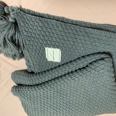 フリンジ付きブランケット 130×170cmの画像