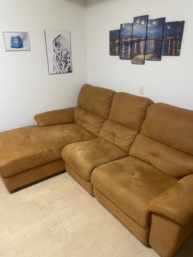 カウチ＋電動リクライニング付きソファー　関家具　ドラゴ