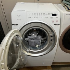 ②メーカー保証1年あり。展示品　今年発売　山田電気　ドラム式洗濯乾燥機　コンパクトサイズ　大容量　洗濯9k 乾燥4.5k 数回使用の画像