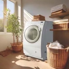 ②メーカー保証1年あり。展示品　今年発売　山田電気　ドラム式洗濯乾燥機　コンパクトサイズ　大容量　洗濯9k 乾燥4.5k 数回使用の画像
