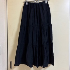 リバーシブルのチュールスカートの画像