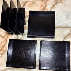 松花堂 弁当箱セット 3個まとめて 四つ仕切りの画像